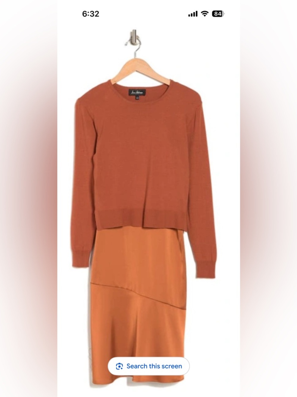 Sam Edelman Slip Dress and Sweater Set